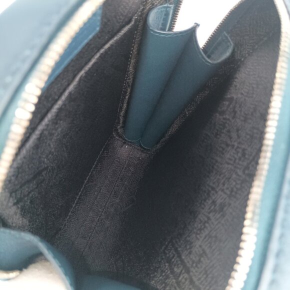 BOTTEGA VENETA Blue Leather Intrecciato Shoulder Bag - Picture 7 of 9